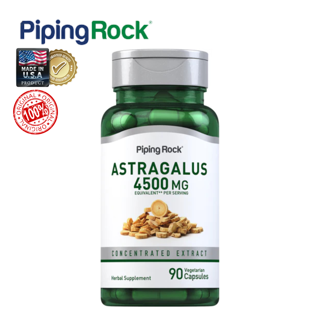 Piping Rock | Astragalus Root 4500mg | รากหวงฉีสกัดเข้มข้น | 90 แคปซูล | แท้พร้อมส่ง