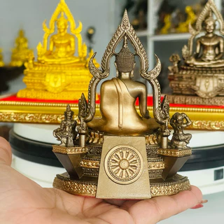 พระพุทธชินราช แร่เหล็กน้ำพี้ ขนาดเล็ก ฐาน3.5นิ้ว หน้าตัก2นิ้ว สูง 5 นิ้ว แถมฟรี ข้อมือประคำ พระผงแร่เหล็กน้ำพี้ เเละทูป