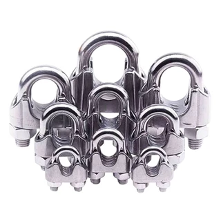 กิ๊บจับลวดสลิง ตัวรัดสลิง งานสแตนเลส มีหลายขนาด M2-M12 ส่งจากไทย