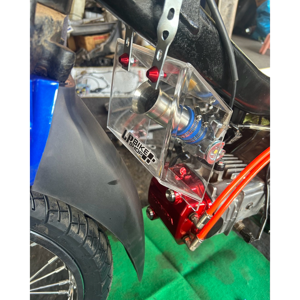 บังฝุ่นเรือนลิ้นเร่งอคิลิคใส เวฟ110i S4 กันน้ำ กันลม บังฝุ่น