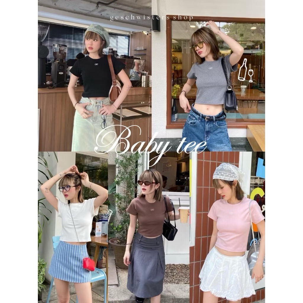 (ส่งต่อ) Geschwisters"GWT Baby tee" พร้อมส่ง "GWT BABY TEE"
