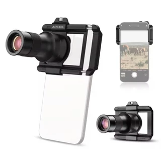 APEXEL 2-in-1 Telephoto Macro เลนส์ Observation 6x กล้องโทรทรรศน์ Ultra CLEAR การถ่ายภาพโทรศัพท์มือถือเลนส์อุปกรณ์เสริม