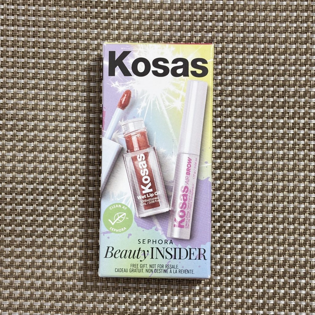 [READY STOCK] kosas mini 2 lip balm and eyebrow brush Set Piece