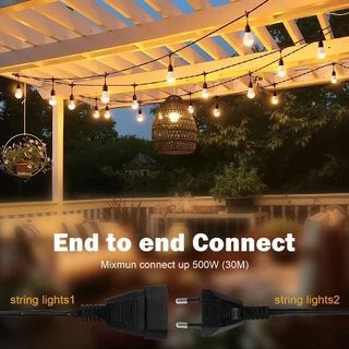 Qimedo ไฟปิงปองLED 6W สว่างสุด ไฟแต่งสวน วินเทจ ไฟสายLED กลางแจ้อง ไฟประดับ งานเลี้ยง คริสต์มาส ปาร์ตี้