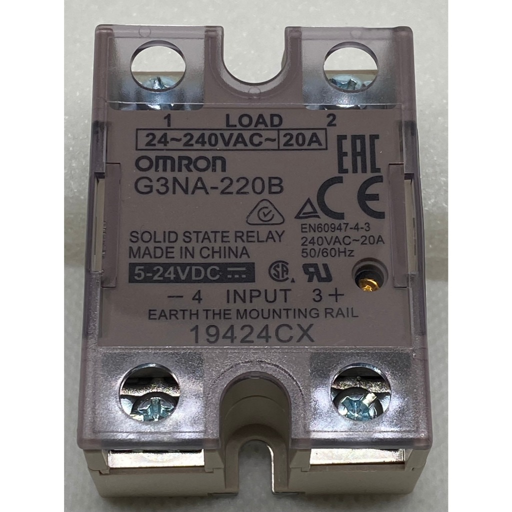 G3NA-220B/G3NA-210B /G3NA-240B OMRON Solid State Relay โซลิดสเตตรีเลย์ 5-24VDC , 20A 24-240VAC