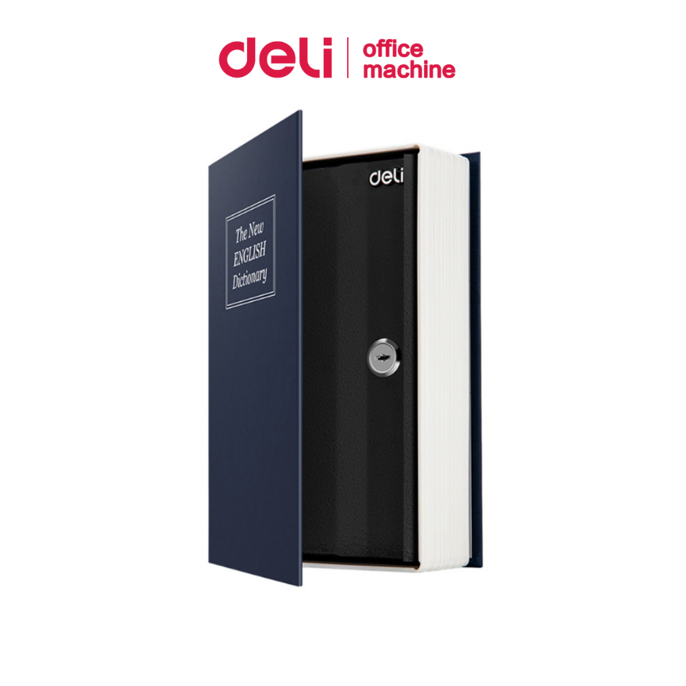 Deli ตู้เซฟ เซฟหนังสือ เซฟเก็บของมีค่า กล่องเซฟ รุ่นกุญแจและรหัส ใช้เก็บเงิน และ