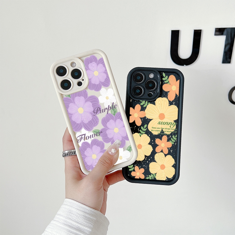 เคส Vivo Y17/Y12/Y15/Y11/Y12i Y17s/Y28 5G Y20/Y20i/Y20s Y11S/Y12S Y50/Y30/Y30i Y01/Y01A Y15s/Y15A/Y15C flower