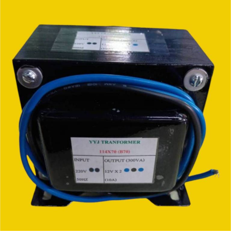 หม้อแปลง INPUT 220V  OUTPUT 12V 0 12V  (300VA)