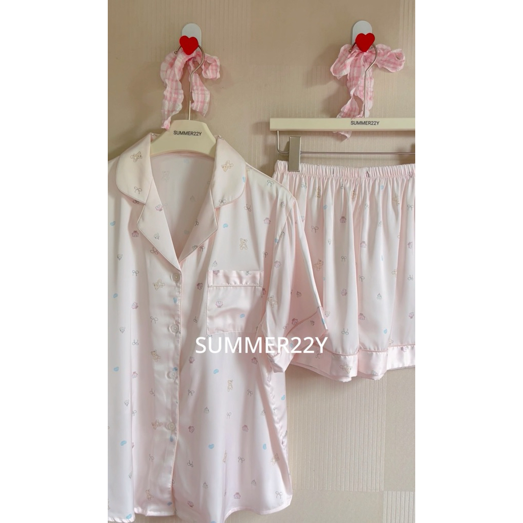 ICE SILK - COOL IN SUMMER ❄️ ชุดนอนติดแอร์ เนื้อผ้าเย็น สบาย Silk Satin 🎀