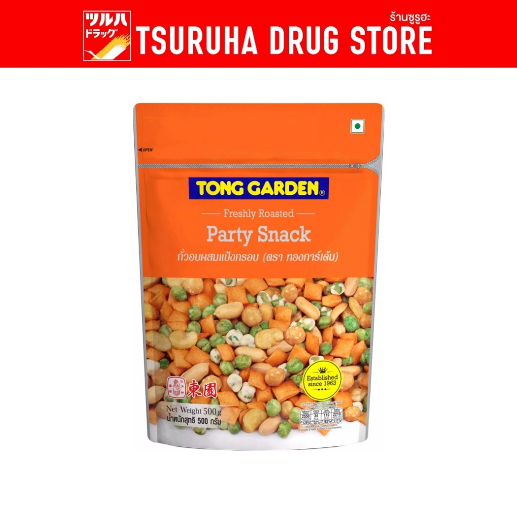 ทองการ์เด้น ถั่วอบผสมแป้งกรอบ 500 กรัม / Tong Garden Party Snack 500 G.