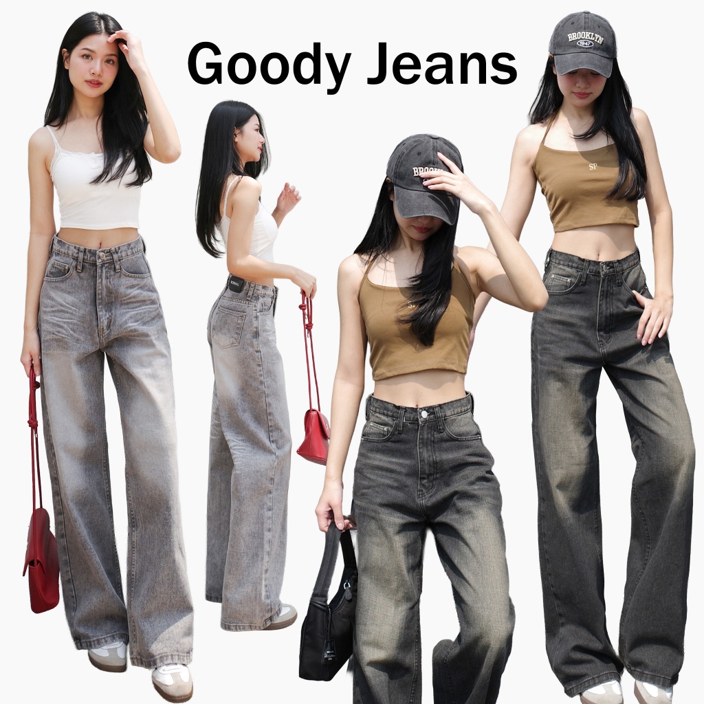กางเกงยีนส์ขากระบอกใหญ่ รุ่น Goody Jeans
