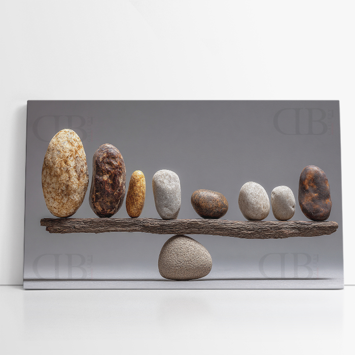 Stone Balance หินสมดุล เสริมความมงคล พร้อมจัดส่งด่วน ภาพพิมพ์แคนวาสแท้