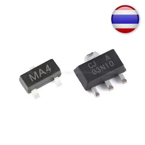 2pcs 3N10 4N10 MA4 MA5 SOT-23 SOT-89 CJA03N10S 03N10 100V 3A 4A N-Channel MOSFET SMD Transistor