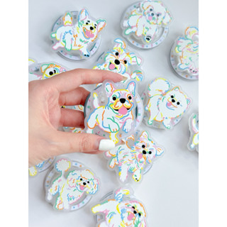 ที่ยึดจับมือถือ ลายน้องสุนัขพันธุ์เล็ก Happy Small Dog Gript…