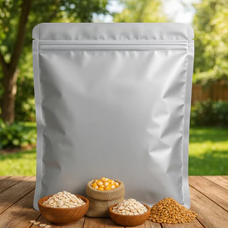 Pure Aluminum Foil Rice Bag ถุงอลูมิเนียมฟอยล์ บรรจุข้าว zipbag Moisture-Proof, Durable Food Storage Pouch