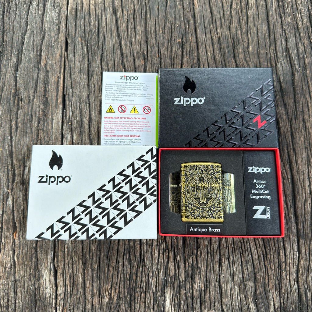 Zippo ไฟแช็ก รุ่น 29719 Armor St.Benedict Constantine
