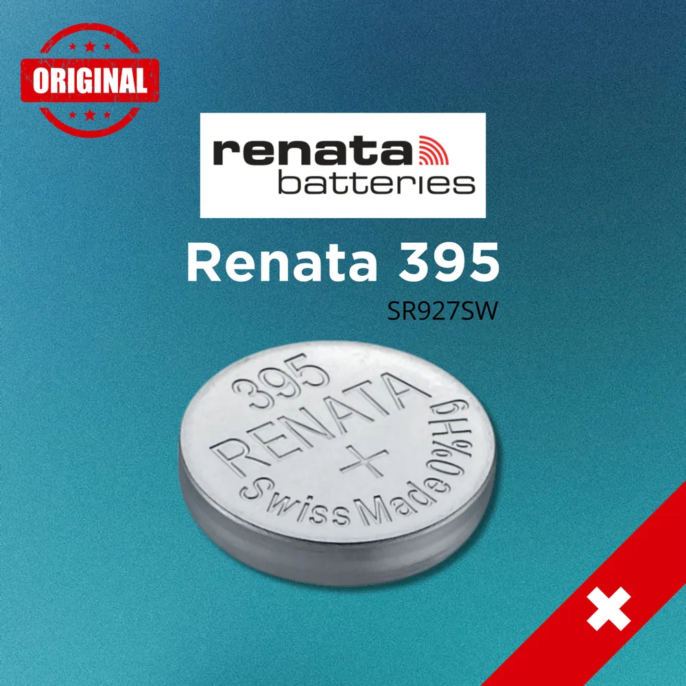 𝗚𝗤 𝘄𝗮𝘁𝗰𝗵 x 𝗥𝗘𝗡𝗔𝗧𝗔 395 / SR927SW ถ่านรีนาต้าจากสวิส กระแสไฟไม่ตก ถ่านนาฬิกา Swiss Watches Battery
