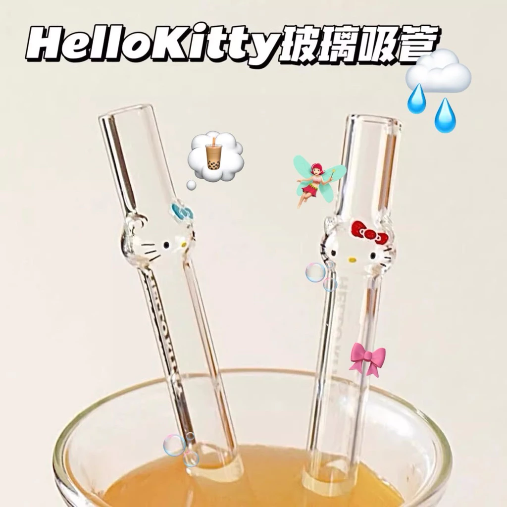 (พรีนะคะ👀) HEYHOMI—หลอดใส หลอดชานมไข่มุก (หลอดแก้ว หนา และทนมากกก) ตรีม: Kitty/Miffy/Straw สายคอนเท้นต์ต้องมีนะคะ