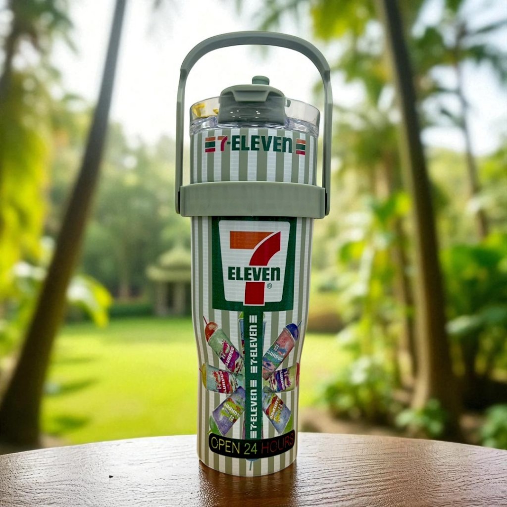 แก้วเก็บความเย็น ขนาด1200 ml ใหญ่จุใจลายใหม่ไม่ซ้ำใครแน่นอน มาพร้อมหูหิ้ว เก็บความเย็น 8-16 ชั่วโมง  สแตนเลส304 - รูปที่ 2