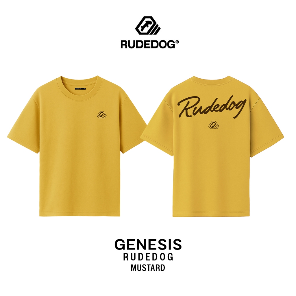 เสื้อยืดโอเว่อร์ไซส์  แบรนด์ RUDEDOG นุ่มตัวท็อป รุ่น GENESIS รูปที่ 6