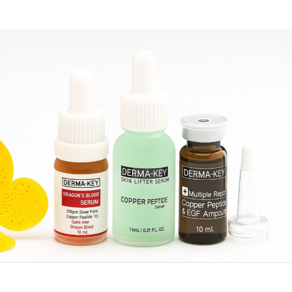 ชุด3ขวด​ EGF​&Copper​ Copper​ Peptide​  เลือดมังกร