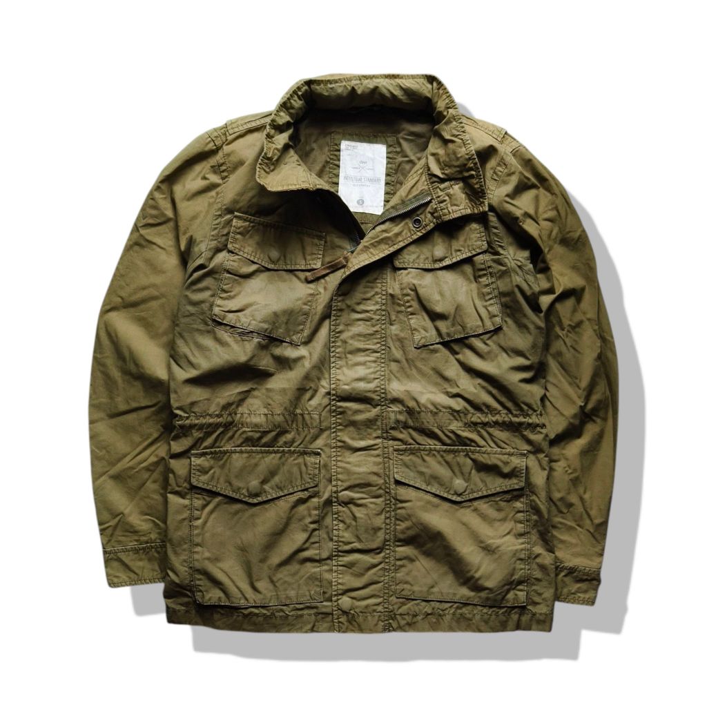 Gap Durable Classic M-65 Military Hooded Jacket รอบอก 43”