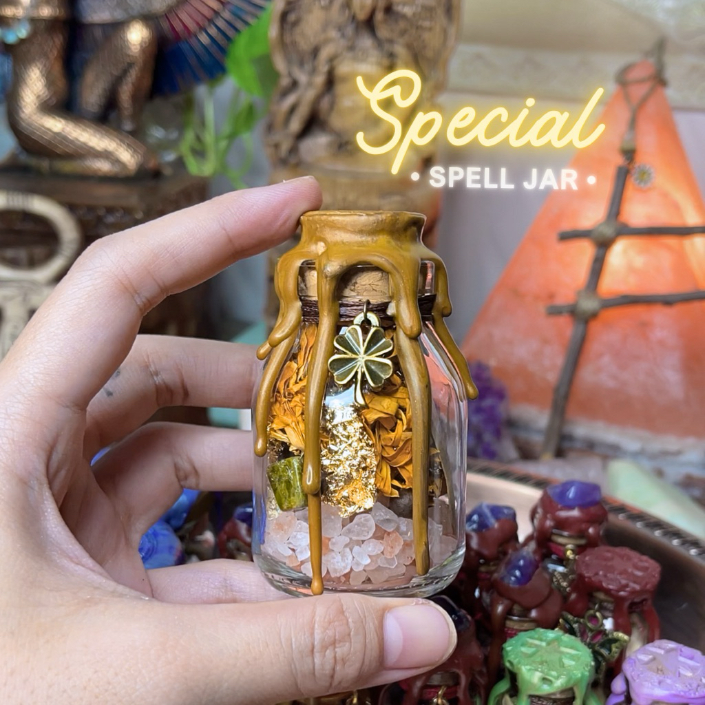 Special Spell jar : ขวดเวทมนตร์ ขวดแม่มด 🍀เรื่องโชคลาภ (โชคในทุกๆทาง)