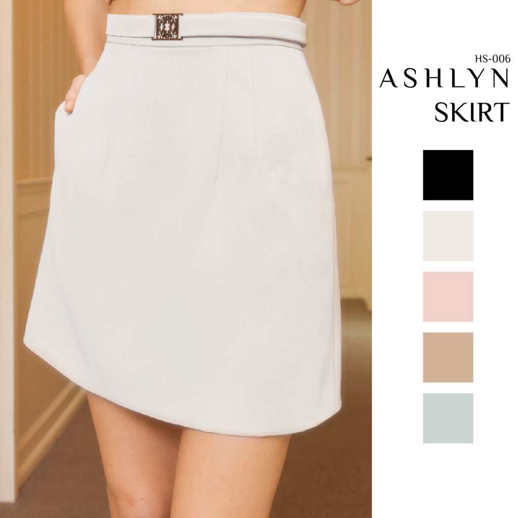 (Pre-Order) Miss Office House Ashlyn skirt กระโปรงเอวสูง ทรงเอ (HS-006)