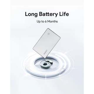 AUKEY Track Mate 3 (TM-21) ตัวติดตามของหาย Bluetooth สำหรับ iPhone | รองรับ Apple Find My | บางเฉียบ ชาร์จไร้สายได้