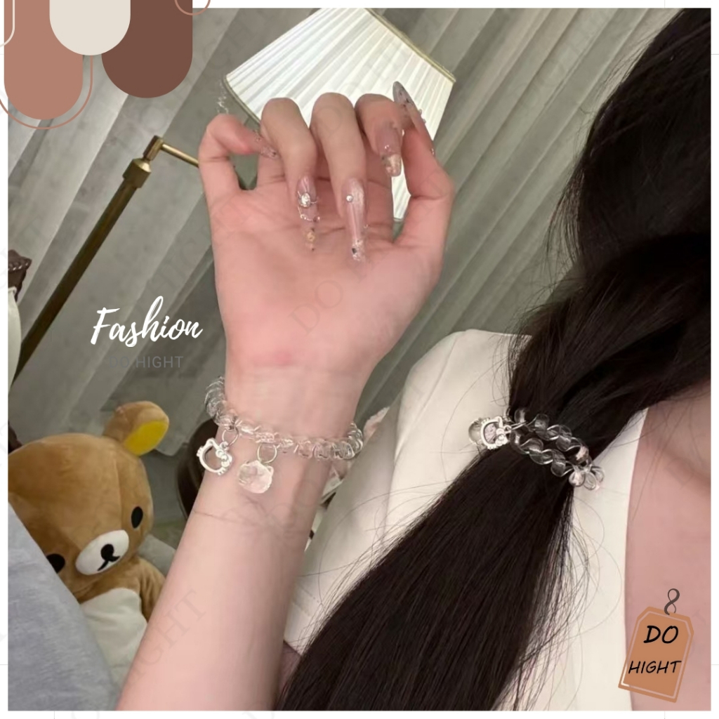 พร้อมส่ง⚡ มีเก็บเงินปลายทาง💸 ยางรัดผม แบบเกลียว สไตล์เกาหลี (ราคาต่อ 1 เส้น) : Do hight - รูปที่ 2