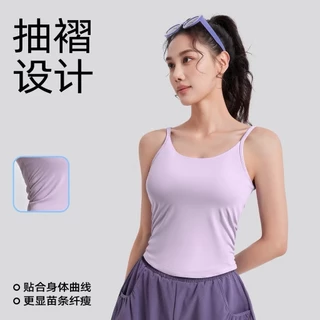 เสื้อบราโยคะสายเดี่ยว บรายกทรงสำหรับสตรีมีฟองน้ำ เป็นเสื้อสายเดี่ยวหยุมด้านข้างทรงสวยเข้ารูป (สายเดี่ยวหยุมข้าง) JYMB070