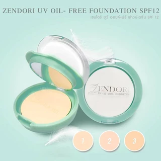 Zendori แป้งพัฟ เซนโดริ UV Oil-Free Foundation SPF12 8กรัม