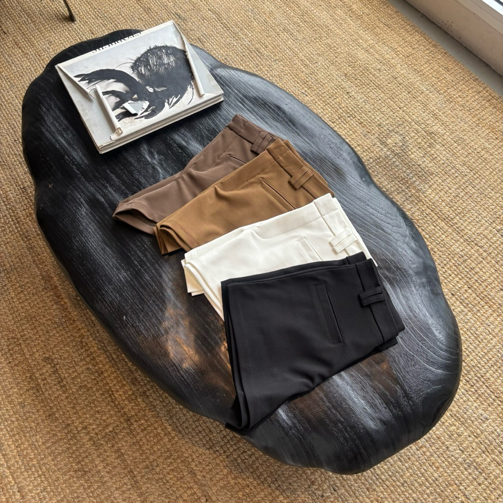Yada Pants | Lisa shorts กางเกงขาสั้น เจาะกระเป๋าหน้า หูเข็มขัดคู่ ผ้าโรเชฟ รูปที่ 8