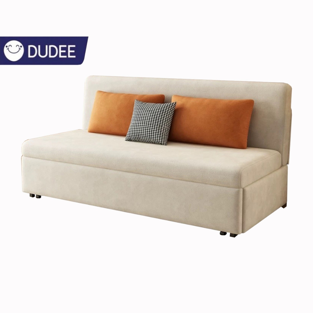 DUDEE โซฟาเบด รุ่น SF-123 สไตล์มินิมอล ปรับเป็นได้ทั้งโซฟาและเตียงนอน เก็บของได้เยอะ แข็งแรง ทนทาน