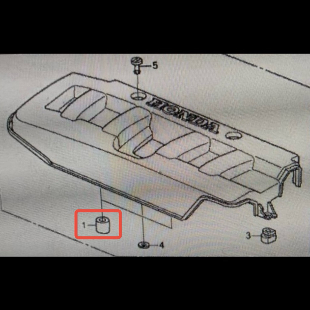 ยางรองฝาครอบเครื่อง Honda Civic FB อะไหล่แท้ฮอนด้า