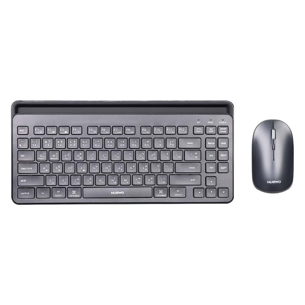 คีย์บอร์ดและเมาส์ รุ่น NKM-630 Keyboard & Mouse dual mode wireless and bluetooth