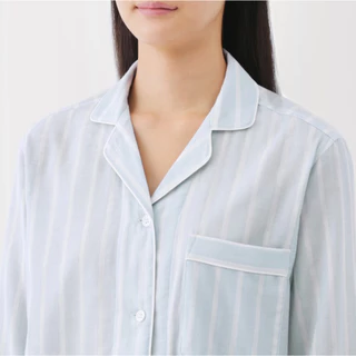 [มีสีมาใหม่] MUJI มูจิ 👩🏻 ผู้หญิง Double gauze แขนยาว ขายาว ชุดนอนไร้ตะเข็บ ผ้าดับเบิ้ลกอซ มีให้เลือกหลายสี