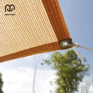 MEET COZY ผ้าบังแดด HDPE/160GMS Sun Shade Sails กันยูวี กันสาดบ้าน ผ้าใบบังแดดฝน # 1 FB-PA