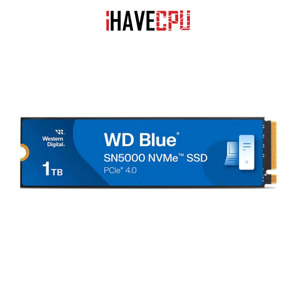 iHAVECPU M.2 (เอสเอสดี) WD BLUE SN5000 1TB PCIe/NVMe GEN4 (WDS100T4B0E)