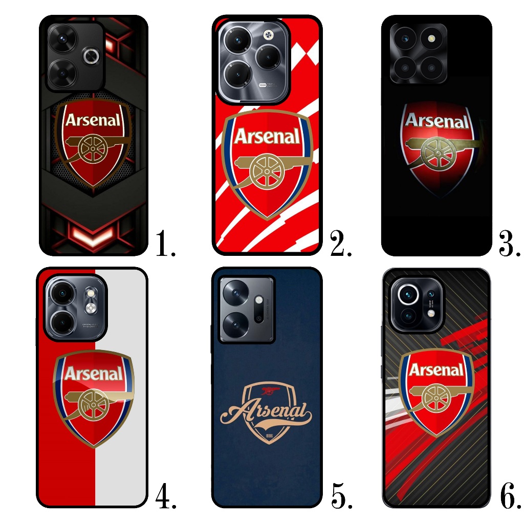 พร้อมส่ง เคสลาย Arsenal   มีเคสทุกรุ่น เคลือบเงา กันน้ำ