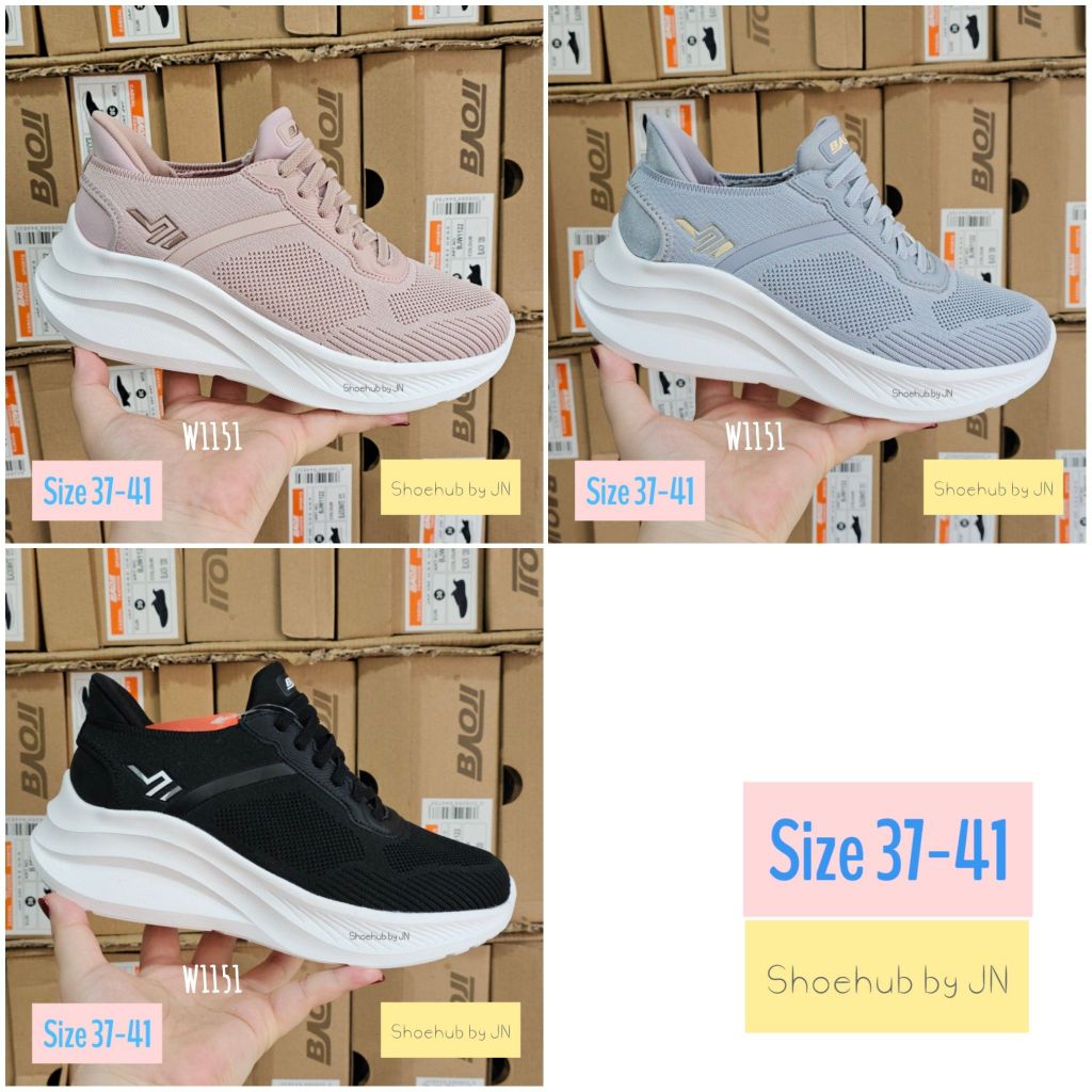 รองเท้า Baoji (ผู้หญิง 37-41) รุ่น BJW 1151 (ลิขสิทธิ์แท้จากโรงงาน)