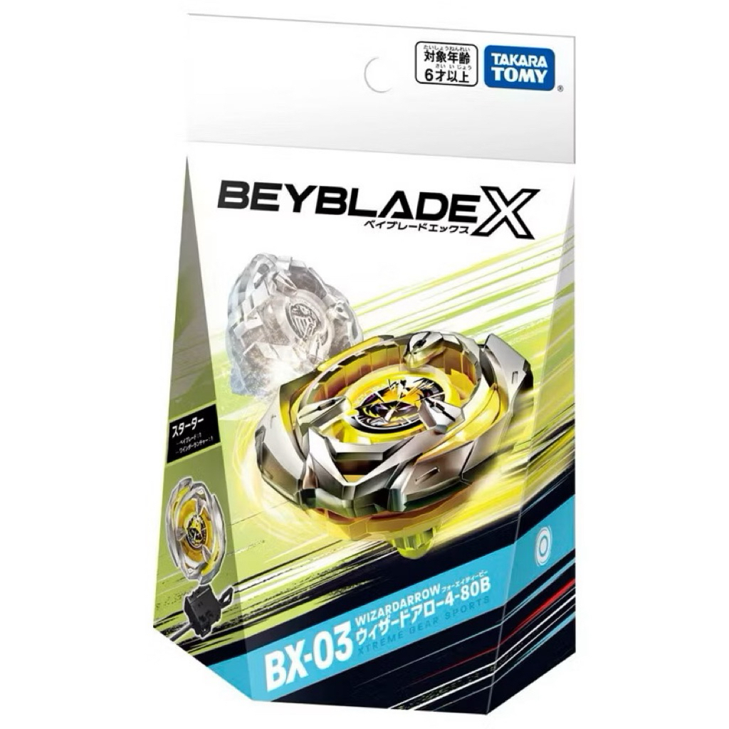 [พร้อมส่งจากไทย ของแท้ 100%] Takara Tomy BeybladeX BX-03 Starter Wizard Arrow4-80B เบย์เบลด เอ็กซ์