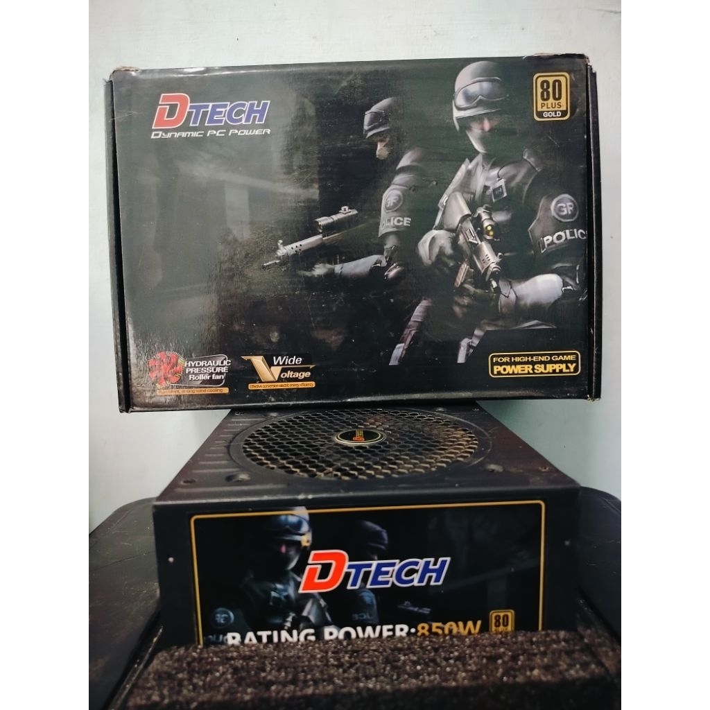 PSU DTECH 850W 80PLUS PW072A ประกันร้านเจ็ดวัน