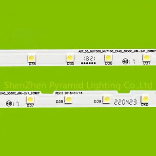 แบ็คไลท์ LCD/LED Backlight ทีวี SAMSUNG55TV 55NU7100 K 55NU7090 K 55NU7300 K 55NU7400K 55NU7500 K 55RU7100 K 2×40LED