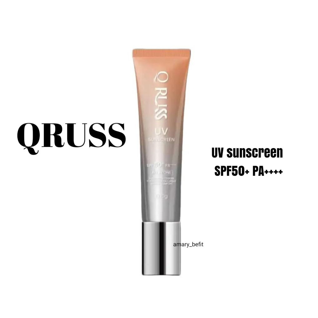 สูตรใหม่❗QRuss Q UV Sunscreen ครีมกันแดด SPF 50+ PA++++ Q russ