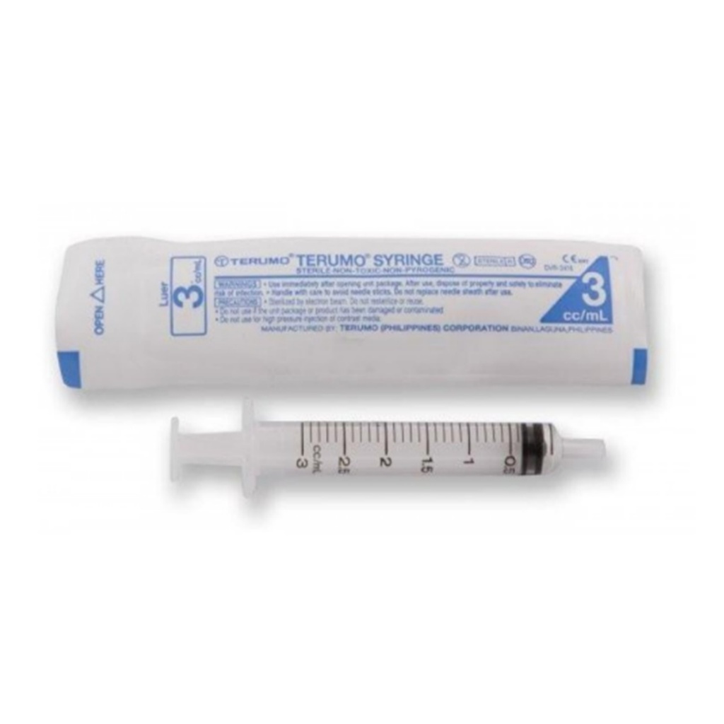 Syringe สำหรับป้อนวิตามิน ป้อนนม ของเหลวต่างๆ ขนาด 3 cc/ml.