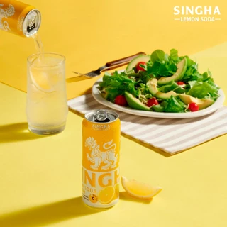 [ส่งในกทม.และปริมณฑล อยุธยา เชียงใหม่ ลำพูน] Singha Lemon Soda 330 มล. สิงห์เลมอนโซดา 24 กระป๋อง