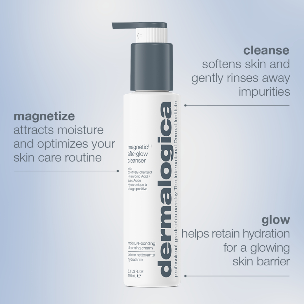 Dermalogica magnetic[+] afterglow cleanser 150ml - คลีนซิ่งครีมล็อคผิวชุ่มชื้น สำหรับผิวขาดน้ำ