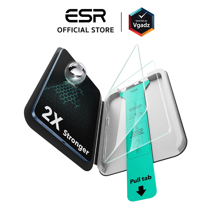 ESR - ฟิล์มกระจกสำหรับ iPad 11" (A16/2025), iPad 10.9" (10th/2022) (แพ็ค 2 ชิ้น) รุ่น UltraFit Classic Screen Protector
