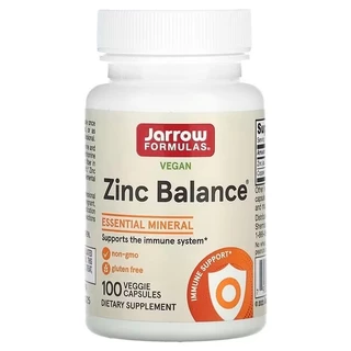 Jarrow Formulas Zinc Balance 15 mg - 100 Servings Veggie Caps